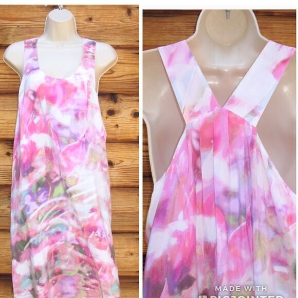 NWOT Cynthia Rowley Pink Silk Dress - Picture 1 of 8
